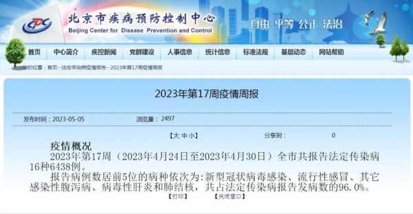 新冠北京最新通报!北京新冠病例连续2周超流感