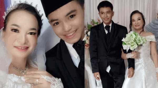 印尼41岁富婆与闺蜜16岁儿子结婚