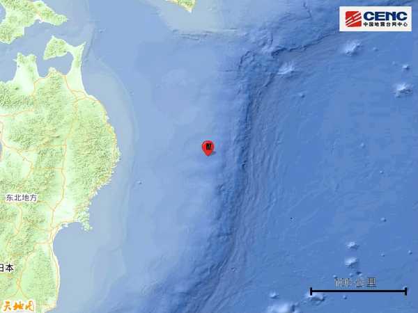 日本本州东海岸远海5.8级地震