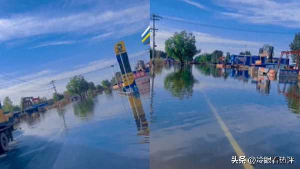 河北一村庄洪灾后积水1个月未退